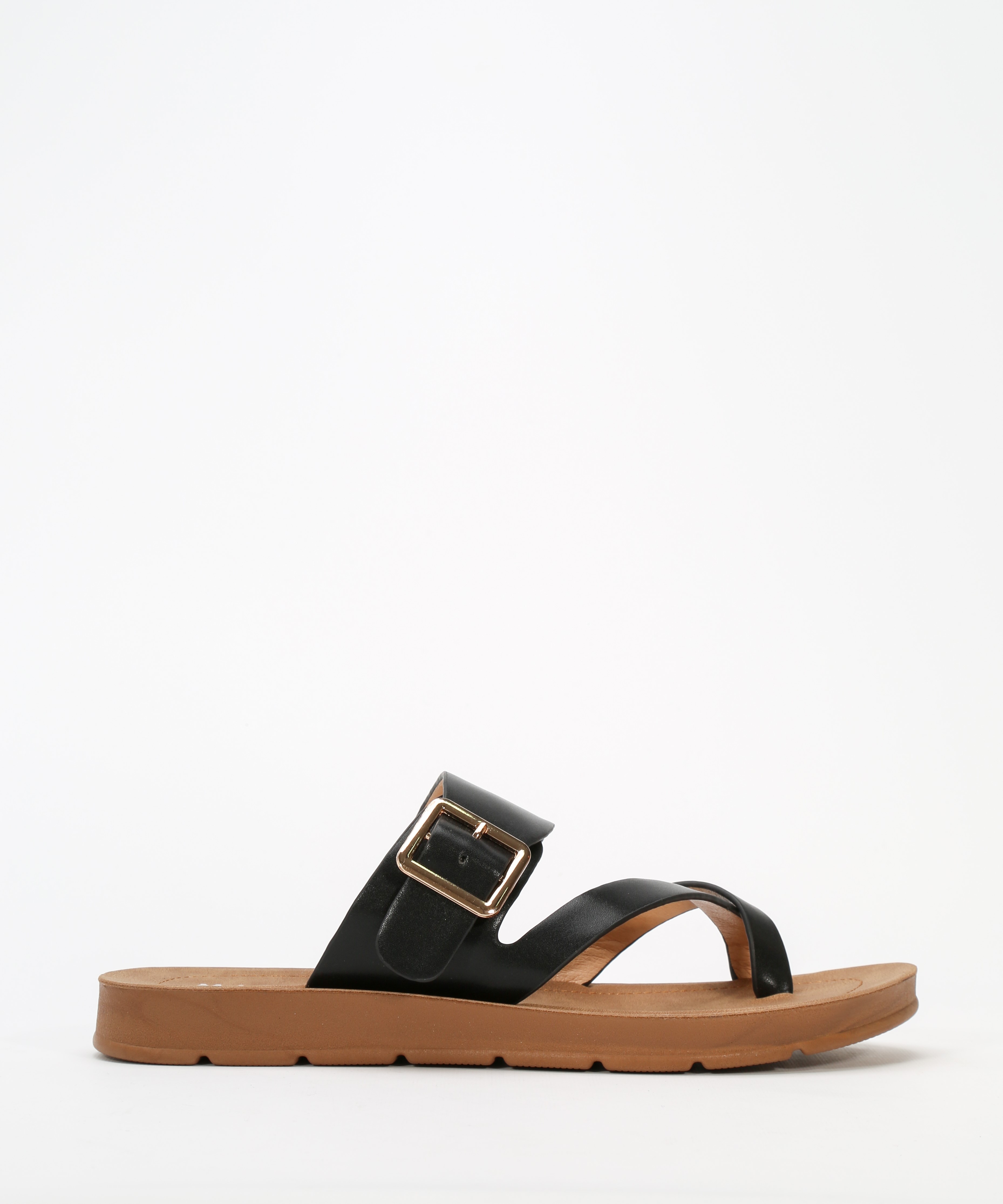 Sandalias planas hebilla